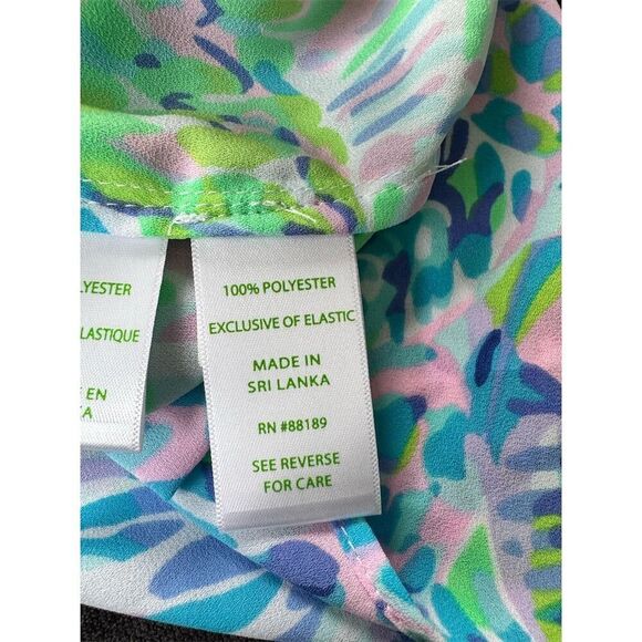 Lilly Pulitzer Blakely Women's XS Off-the-Shoulder Blouse Multicolor 3/4 Sleeve - Picture 7 of 12